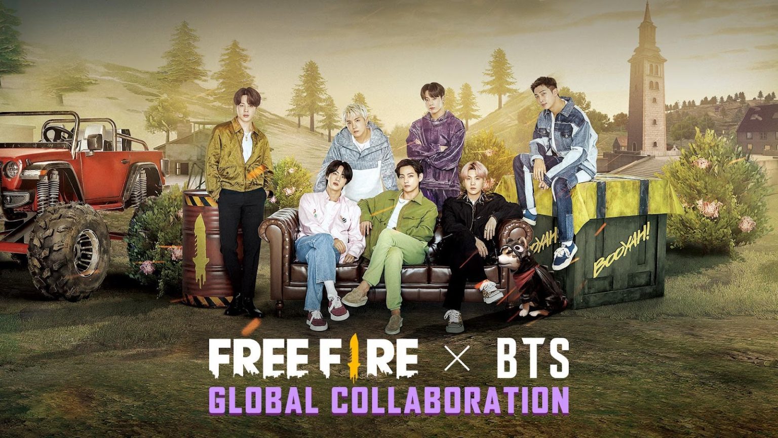 Emotes e skins exclusivos do BTS estão chegando ao Free Fire como parte de uma colaboração com o grupo de k-pop