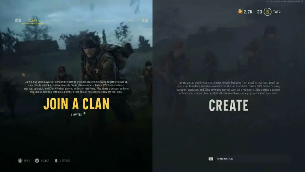 How to create or join a clan in call of duty: vanguard.