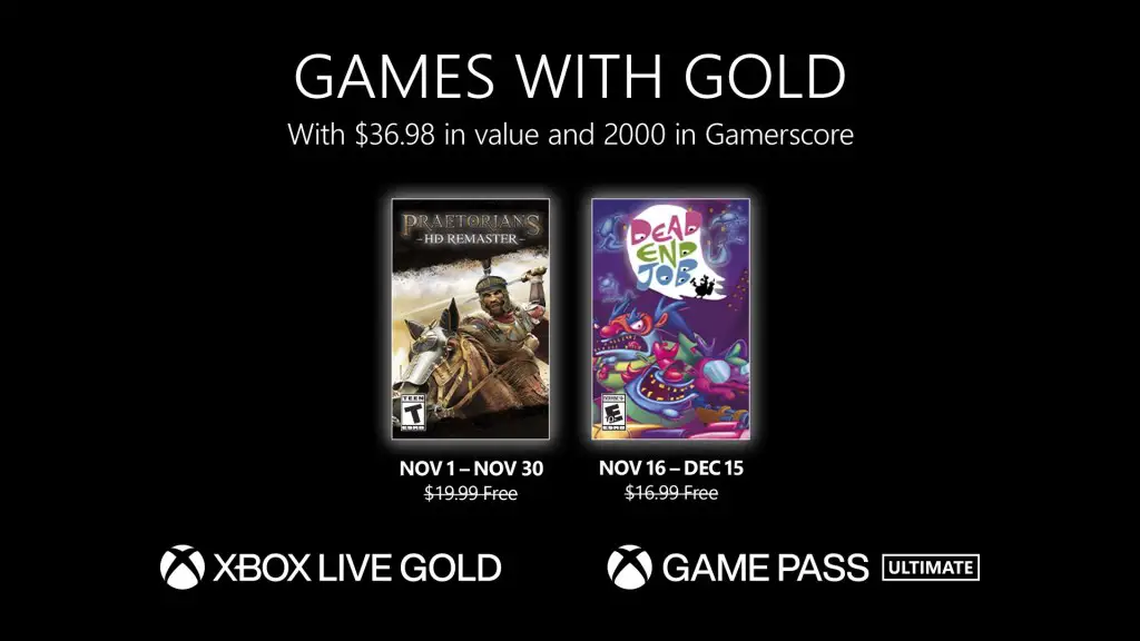 Xbox Live Gold 免費遊戲