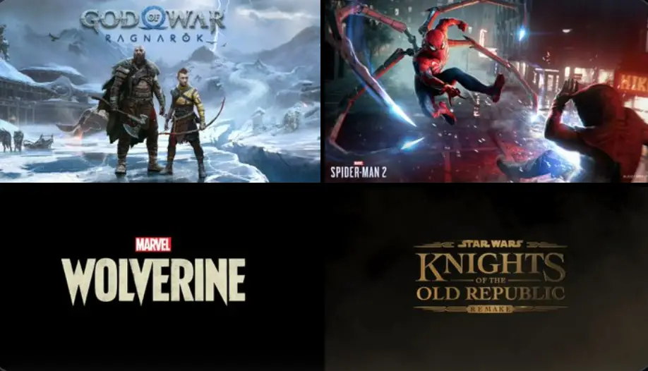 God of War Ragnarok i Spider-Man 2 były najczęściej oglądanymi zwiastunami prezentującymi PlayStation