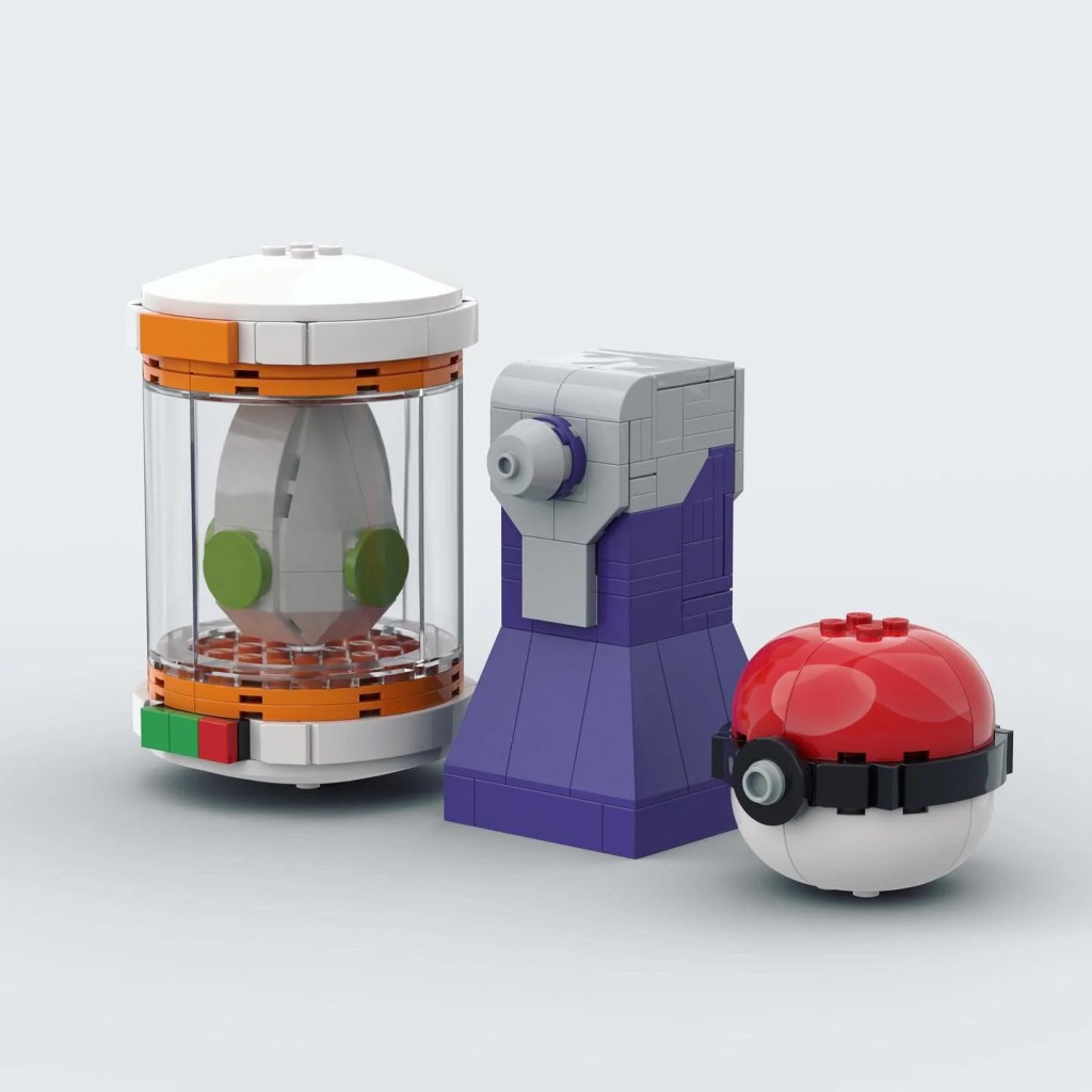Objetos de Pokémon y Pokébola rehechos en impresionantes construcciones de Lego.