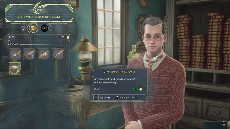How to get a broom in Hogwarts Legacy?