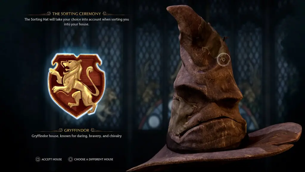 Prueba del sombrero seleccionador del legado de Hogwarts