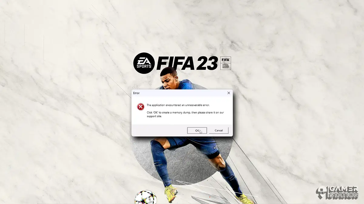 How to fix fifa 23 'application encountered an unrecoverable error'?