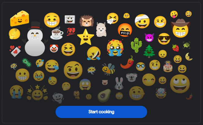 google emoji mashup