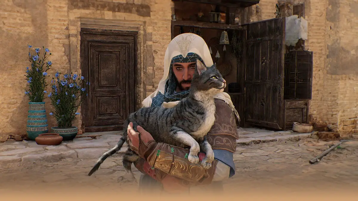 assassin's creed mirage includes an easter egg for cat lovers!