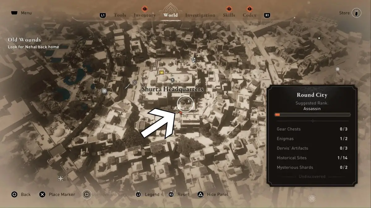 Assassin's Creed Mirage récompense juste la solution de l'énigme