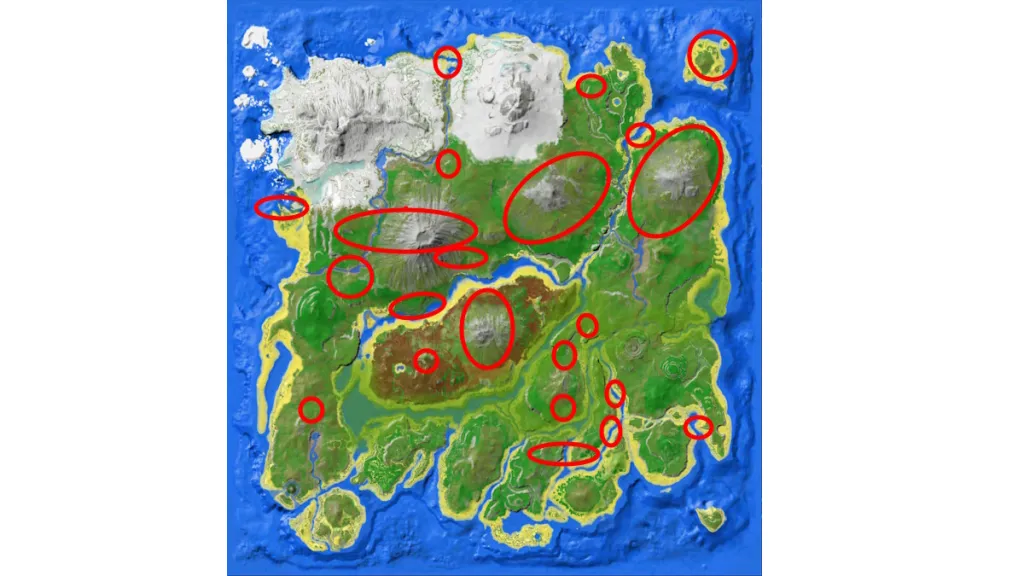 Ark Survival Ascended - Rex Spawn Locations