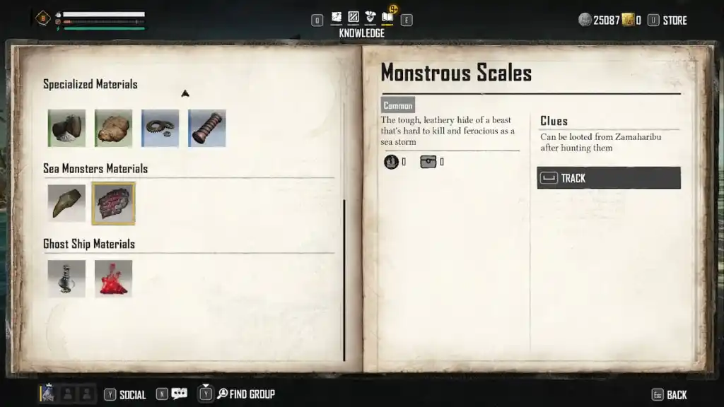 skull and bones: how to get monstrous scales?